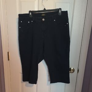 Dkin Dark Blue Cropped Women's Jeans